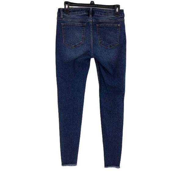 Vigoss Y2K Jeans Jagger Skinny Frayed Step Hem Racing Stripe W26 L27 Streetwear - Picture 9 of 14